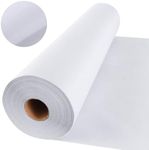 Heavy Weight White Iron-On Non-Woven Fusible Interfacing Heavy Weight Non-Woven Interfacing Iron On Polyester Single-Sided Interfacing for Crafts Supplies (16.5 Inch x 30.6 Yard)