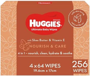 Huggies Ultimate Baby Wipes Nourish and Care 256 Count (4 x 64 Pack) - Packaging May Vary