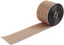 Colorful 1.27mm Spacing Pitch Cable 40P Rainbow Flat Ribbon Cable with Wire Width 5.08cm(5meters)