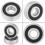 10pcs Deep Groove Ball Bearings Double Rubber Sealed Steel 6200-2RS (ID 10 * OD 30 * Thickness 9mm)