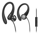 Philips Audio in-Ear Sports Headphones with mic (TAA1105BK) Black, One Size fits All