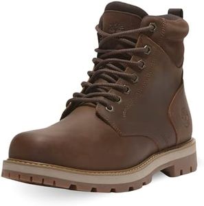 Timberland Men's Britton Road Mid Lace Up Waterproof Fashion Boot, Rust Full Grain, 11.5