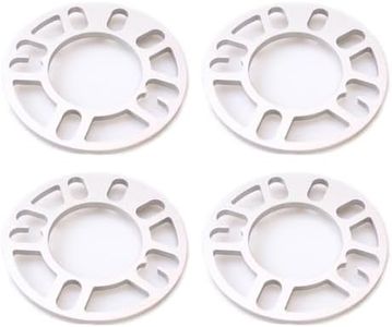 Autobahn88 0.12" (3mm) Universal Vehicle Wheel Spacer, for PCD 4x98 4x100 4x110 4x108 4x112 4x114.3 5x100 5x110 5x108 5x112 5x114 (Pack of 4)