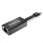 Plugable USB C to Ethernet Adapter, Driverless Fast and Reliable Gigabit Speed, Thunderbolt 3 to Ethernet Adapter Compatible with MacBook Pro, Windows, macOS, and ChromeOS