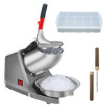 Reespring Shaved Ice Machine Snow Cone Machine Ice Crusher with Stainless Steel Blade Kitchen Electric for Shaved Ice and Snow Cone; Also Comes with a complinentary Ice Pick