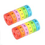 2PCS Magnetic Arithmetic Learning Toys Math Games Math Resources Children Number Games Number Blocks Magnet Toys for Kids Children Gifts