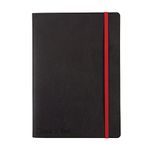 Black n' Red A5 Soft Cover Journal - Ruled with Numbered Pages