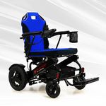 CITY 2 PLUS by Travel Buggy - Foldable Electric Wheelchair - Easy to Use - Airplane Friendly - Ships from Canada - Serviced in Canada (Black-Blue)