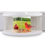 JOYSEUS Window Bird Feeder, 180° Cl
