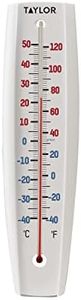 Taylor Precision Products Indoor Outdoor Thermometer - Jumbo Number Wall Thermometer, 14.5in