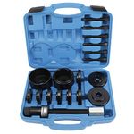 KUNTEC 19pc FWD Front Wheel Hub Drive Bearing Adapters Puller Press Replacement Removal Install Service Tool Kit