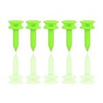 Desenda 50pcs Small Golf Tees Plastic Reusable Castle Golf Tees Green Golf Tees 1 inch