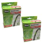 2 x Slime Bike Inner Tubes 700 x 28-32c Presta Valves - Slime Filled To Instantly Seal And Repair Punctures