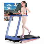 Superun Treadmills for Home Foldable, Raceable 1-16KM/H Folding Treadmill Suitable for High-Tech Equipment, MAX 158KG Incline 6% Treadmill with APP Control, Door to Door Delivery Running Machine