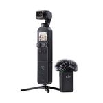 DJI Pocket 2 Creator Combo - 3 Axis Handheld Gimbal Stabilizer with 4K Camera, Ultra HD Video, 64 MP Pixel high-resolution Photo, 1/1.7” CMOS, HDR, Noise Reduction, Time Lapse, Slow Motion, Black