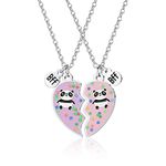 FUNLMO Girl's Best Friend Heart Necklace