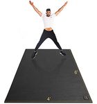 Gxmmat Large Exercise Mat 6'x4'x7mm, Thick Workout Mats for Home Gym Flooring, Extra Wide Non-Slip Durable Cardio Mat, High Density, Shoe Friendly, Perfect for Plyo, MMA, Jump Rope, Stretch, Fitness