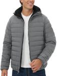 Pioneer Camp Men's Winter Puffer Jacket Sherpa Lined Hooded Water Resistant Midweight Warm Insulated Quilted Down Coat Parka