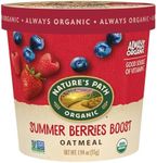 Nature's Path Organic Antioxident Rich Summer Berries Boost Instant Oatmeal Cup, Non-GMO, Vitamin C Rich, 7g Plant Based Protein, with Omega-3 Rich Chia Seeds, 1.94 Ounce (Pack of 12)