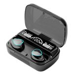 Generic Wireless Earbuds with Integrated Microphone and Power Bank, Bluetooth 5.3 Enabled, IPX-7 Waterproof, Noise Cancelling, LED Display