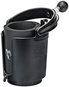 RAM MOUNTS 1 Inch Ball Horizontal Self Leveling Cup Holder Black 1 Set RAM-B-132BU