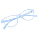 Roshfort Unisex Blue Light Blocking Glasses Featuring Ultra-Durable TR-90 Frames! Shield Your Eyes from Digital Strain With Customize Signature Metal Pen (Blue)