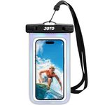 JOTO Universal Waterproof Phone Pouch Cellphone Dry Bag Case for iPhone 15 14 13 12 11 Pro Max 8 7, Galaxy S23 S22 S21, Pixel up to 7" -Sparkle