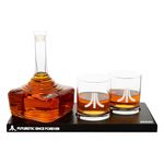 Official Atari Joystick Decanter Set with 2 x Atari Action Button Whisky Glasses and CX78+ Games Pad Tray, for Whiskey, Scotch & Gin, 750ml Decanter, 300ml Glasses, Birthday Gift for Men - ThumbsUp!