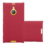 cadorabo Case works with Nokia Lumia 1520 in FROSTY RED - Shockproof and Scratch Resistent Plastic Hard Cover - Ultra Slim Protective Shell Bumper Back Skin