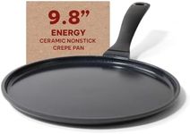 Alva Energy Non Stick Crepe Pan - Nontoxic Pan, Cast Aluminium Pancake Pan, Non Stick Frying Pan Crepe Maker, Pancake Maker, Omelet Maker, Suitable as Induction Compatible Cookware