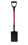 TABOR TOOLS Shovel with Straight Blade and Comfortable D Grip 32 Inch Fiberglass Handle, Digging Spade. J212A. (D Handle, Straight Blade)