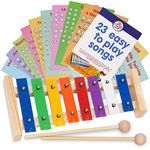 Xylophone for Children - Kid's Musical Toy Instrument - 20 Easy Play Songs Included