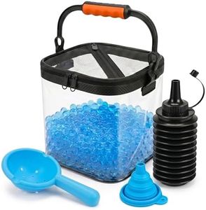 KTAB Foldable Gel Ball Blaster Ammo Bucket & Speed Loader Kit, Large Capacity Gel Ball Storage Container with Mesh Drainage, Portable Ammo Organizer for Gel Ball Blaster Accessories