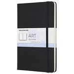 Moleskine 13 x 21 cm Large Art Collection Watercolour Notebook Sketchbook Album for Drawing with Hard Cover, Paper Suitable for Water, Colours and Watercolour Pencils, Black, 72 Pages