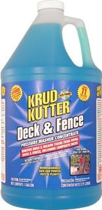 Krud Kutter DF01 Blue Pressure Washer Concentrate Deck and Fence Cleaner with Sweet Odor, 1 Gallon, 9