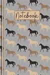 Horse Notebook: Cute Horse Lined Jo