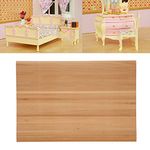 Dollhouse Wood Floorboard, 1:12 Miniature Simple Elegant Wood Strip Flooring Doll House Decoration Accessory for Kids