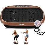 LifePro Hexaplate Lite Vibration Plate Exercise Machine with Magnetic Acupoints -Vibration Plate Machine for Full Body Workout -Vibrating Plate with Loop & Resistance Bands for Fitness
