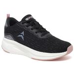 AVANT Women's Aura Running & Training Shoes - Superior Cushioning, Enhanced Grip TPR Outsole, Superior Traction, Anti Skid, Lightweight, Shock Absorption Tech, Sports Footwear (AVWSH035CL01UK4_Black)