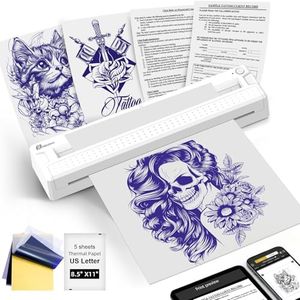 TATOPRT Milestone M9 Professional Tattoo Stencil Printer, Upgraded 2-in-1 Wireless Bluetooth Portable Thermal Printer for Tattoo Stencils & Documents Compatible with Phone/Tablet/PC