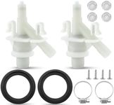 385311641 RV Toilet Water Valve Kit with 385311658 Flush Ball Seal by Fetechmate Fit for Dom.etic 300, 301, 310, 311, 320, 321 Series Pedal-Flush Toilets RV Toilet for Camper Toilet-2 Set