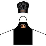 NFL Cincinnati Bengals Chef Hat and Apron Set