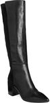 Alfani Womens Manila Leather Pointed-Toe Knee-High Boots Black 9.5 Medium (B,M)