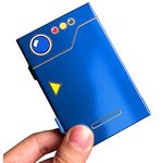 SpunKo Premium Game Card Case for Nintendo Switch, Portable & Thin, Aluminum Game Storage Card Holder Box Suitable for 6 Game Cards (Blue)