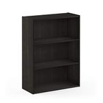 Furinno Pasir 3-Tier Open Shelf Bookcase, Espresso