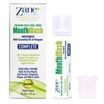 Zane Hellas MouthWash. Oral Rinse with Oregano Oil Power. Ideal for Gingivitis, Plaque, Dry Mouth, and Bad Breath. Alcohol and Fluoride Free. 100% Herbal Solution. 1fl.oz.-30ml.