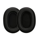 kwmobile Ear Pads Compatible with Jabra Elite 85h Earpads - 2x Replacement for Headphones - Black