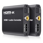 4K/30Hz HDMI 1.4 Audio Extractor Splitter HDR 1080P/60Hz, BolAAzuL HDMI Audio Converter Splitter Extractor HDMI 1.4 to SPDIF 5.1 Channel+Digital coaxial+L/R with EDID