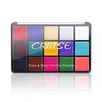 UCANBE Face Body Paint Oil Professional 15 Colors FX Makeup Palette- Non Toxic Hypoallergenic Safe Facepaints for Adults - Ideal for Halloween Cosplay Costumes Parties and Festivals