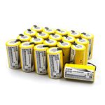 YUTSUJO (20-Pack) Sub C 1.2V 2000mAh Ni-CD SC Rechargeable Battery for Power Tools (with Tabs)